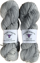 Load image into Gallery viewer, 2 skeins of WeStYarn Deluxe in soft grey named Pebbles
